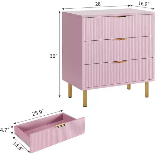 Cassettiera a 3 cassetti, comò moderno in legno per camera da letto con cassetti contenitori, mobile TV in stile rustico per soggiorno, camera da letto, corridoio