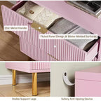 Cassettiera a 3 cassetti, comò moderno in legno per camera da letto con cassetti contenitori, mobile TV in stile rustico per soggiorno, camera da letto, corridoio