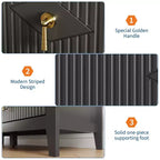 Comò a 6 cassetti, comò moderno da camera in legno con cassetti portaoggetti, mobile TV in stile rustico per soggiorno, camera da letto, corridoio