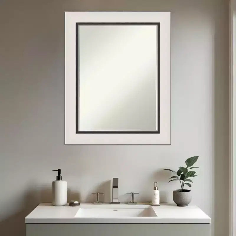 Specchio da parete per bagno Amanti Art Ellie con cornice smussata da mezzo pollice