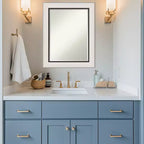 Specchio da parete per bagno Amanti Art Ellie con cornice smussata da mezzo pollice