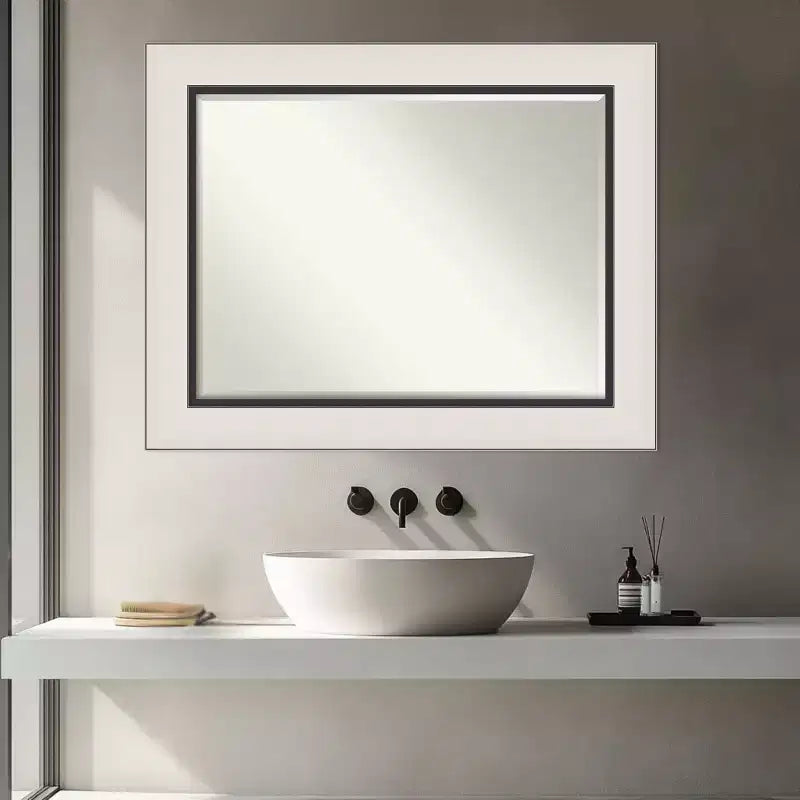 Specchio da parete per bagno Amanti Art Ellie con cornice smussata da mezzo pollice