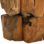 vidaXL Tavolino da caffè marrone in legno massello di teak driftwood Tavolino da caffè medio - Marrone