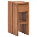 vidaXL Bedside Cabinet Natural Wood Solid Teak Wood Small