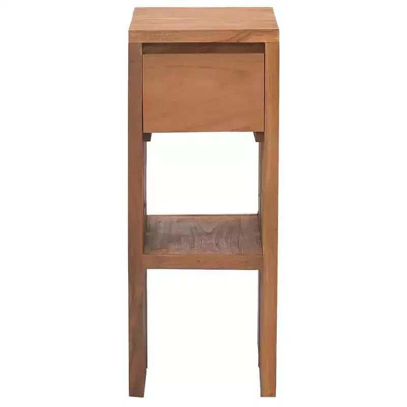 vidaXL Comodino in legno massello di teak naturale piccolo