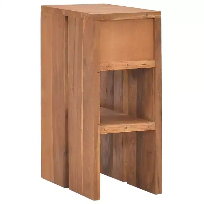 vidaXL Comodino in legno massello di teak naturale piccolo