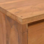 vidaXL Comodino in legno massello di teak naturale piccolo