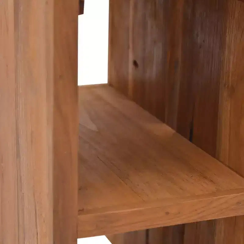 vidaXL Comodino in legno massello di teak naturale piccolo