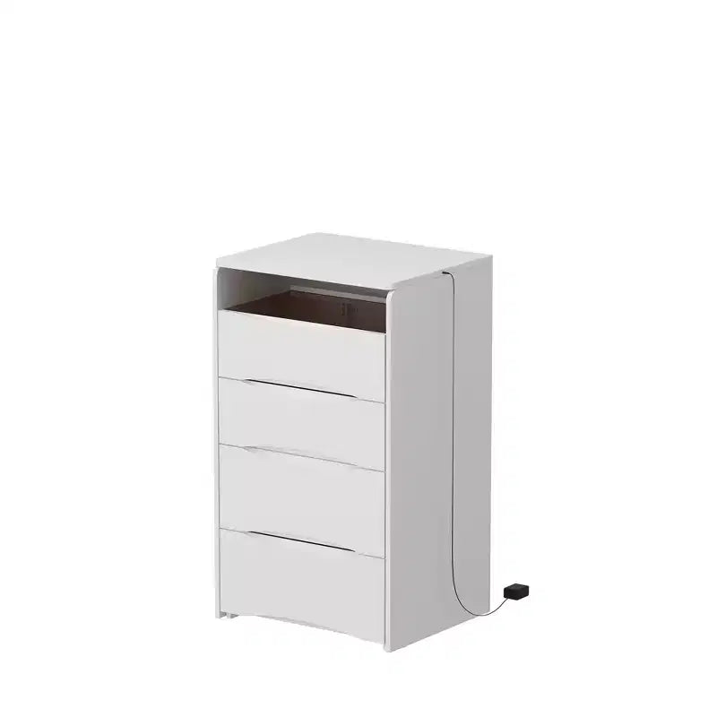 Toeletta Bianca Famapy con Specchio Illuminato a LED, Cassetti e Sgabello Mobile, 3 Modalità di Luce, Comodino/Toeletta per Bambini, Scrivania, Regalo di Natale