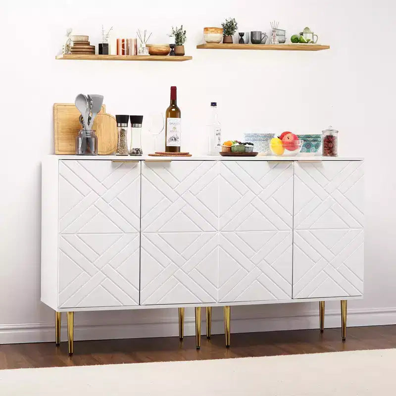 Credenza Contenitore 29 Mobili Moderni con 2 Ante (per Cucina/Sala da Pranzo/Soggiorno)