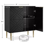Credenza Contenitore 29 Mobili Moderni con 2 Ante (per Cucina/Sala da Pranzo/Soggiorno)