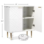 Credenza Contenitore 29 Mobili Moderni con 2 Ante (per Cucina/Sala da Pranzo/Soggiorno)