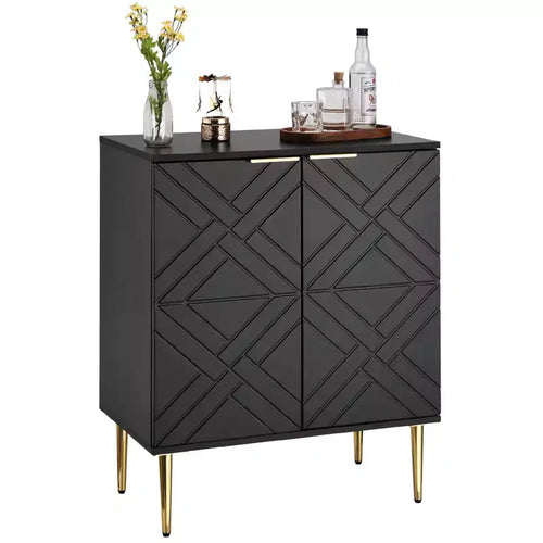 29 Sideboard Storage Cabinet  Modern Accent Buffet with 2 Doors (for Kitchen/Dining/Living Room)
