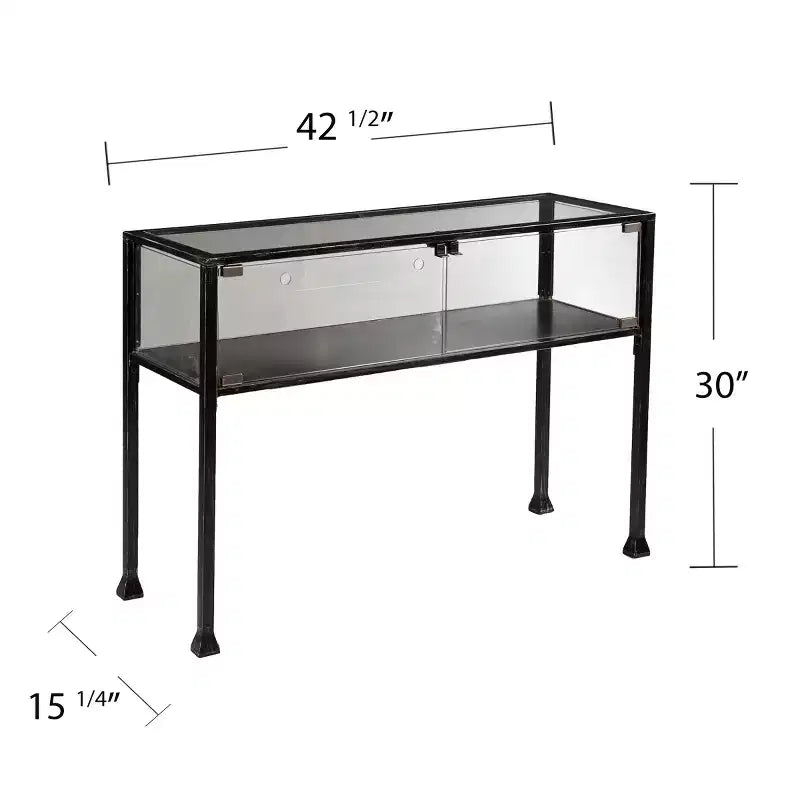 Vetrinetta a terrario - Nera - SEI
