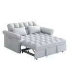 Divano letto convertibile moderno MAYEERTY estraibile regolabile per soggiorno camera da letto grigio