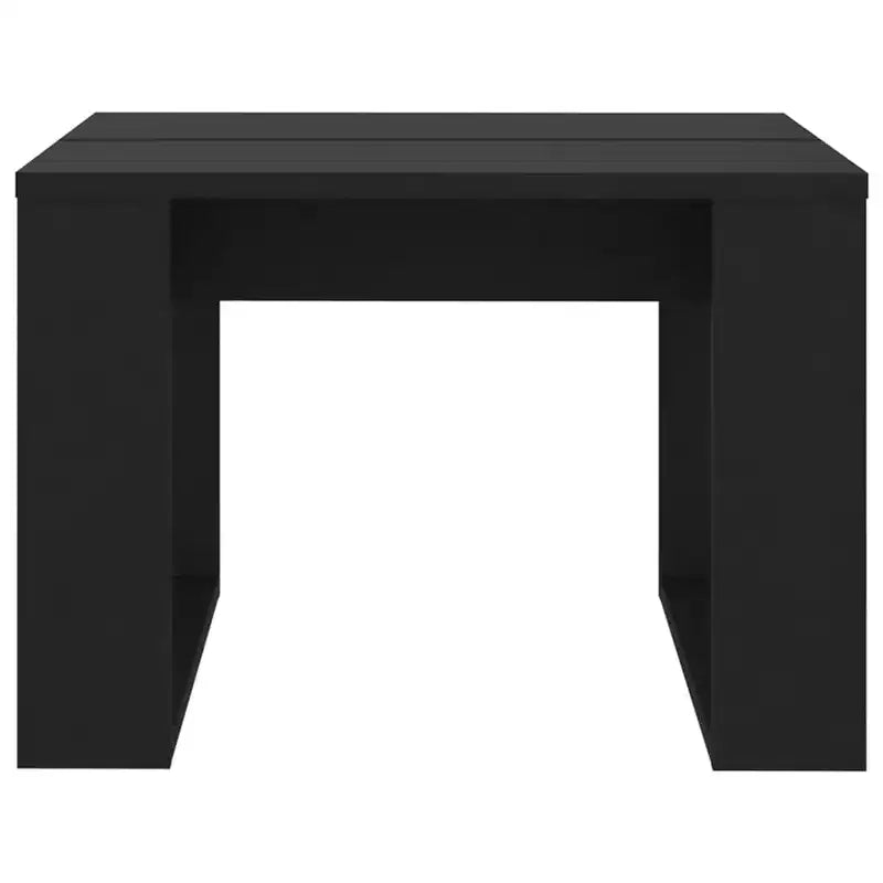 Tavolino moderno Clihome in rovere, elegante tavolino quadrato compatto per soggiorno e camera da letto