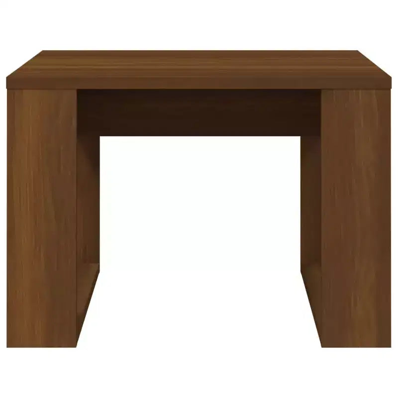 Tavolino moderno Clihome in rovere, elegante tavolino quadrato compatto per soggiorno e camera da letto