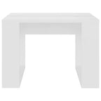 Tavolino moderno Clihome in rovere, elegante tavolino quadrato compatto per soggiorno e camera da letto