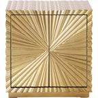 Meridian Furniture Tavolino Golda Gold