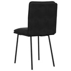 vidaXL Sedie da pranzo 4 pz Velluto nero (100% poliestere), compensato, metallo