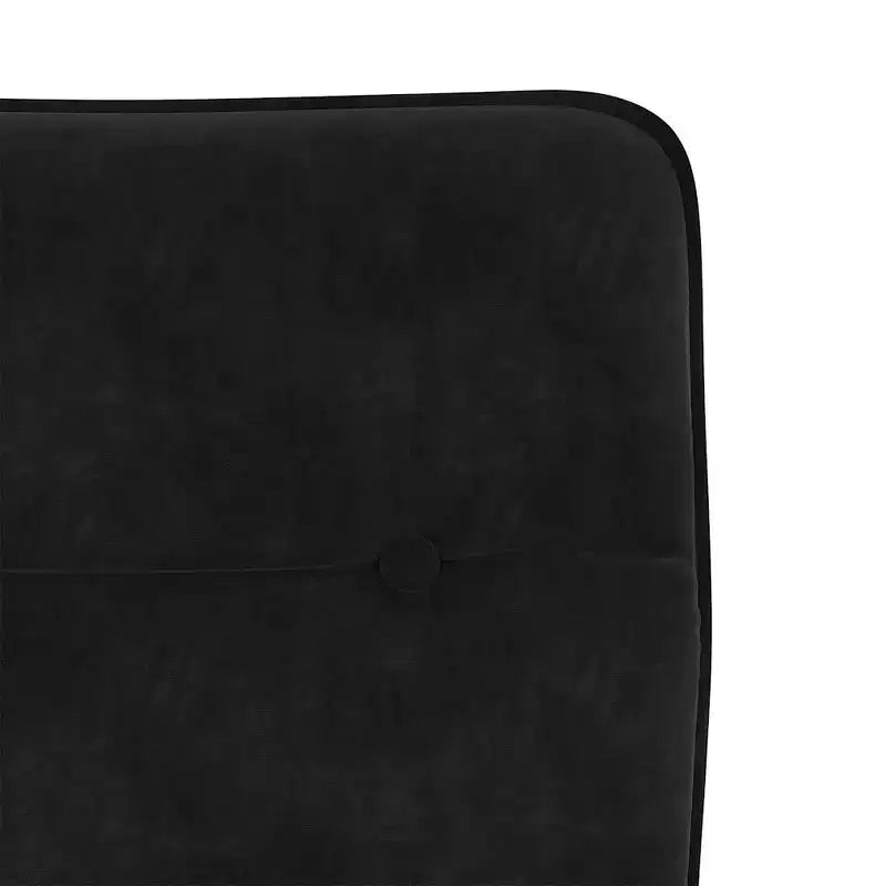 vidaXL Sedie da pranzo 4 pz Velluto nero (100% poliestere), compensato, metallo