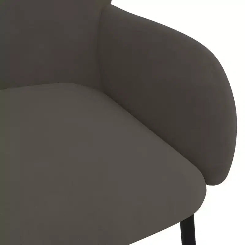 vidaXL Set 2 Sedie da Pranzo Grigio Scuro