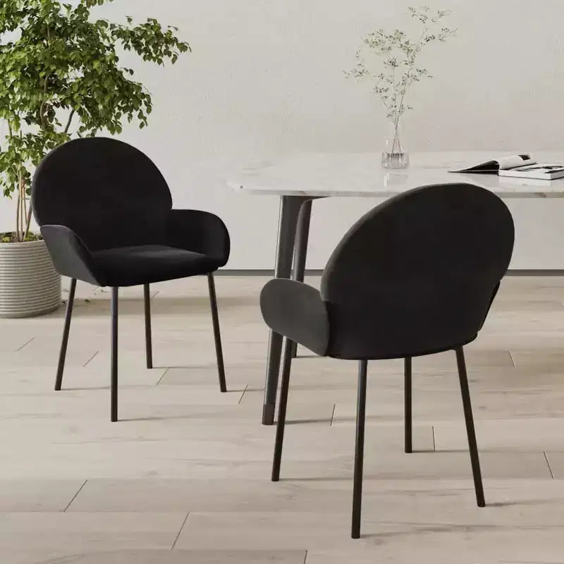 vidaXL Set 2 Sedie da Pranzo Grigio Scuro