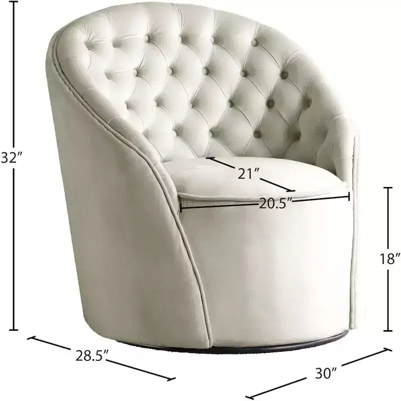 Sedia in velluto Alessio di Meridian Furniture