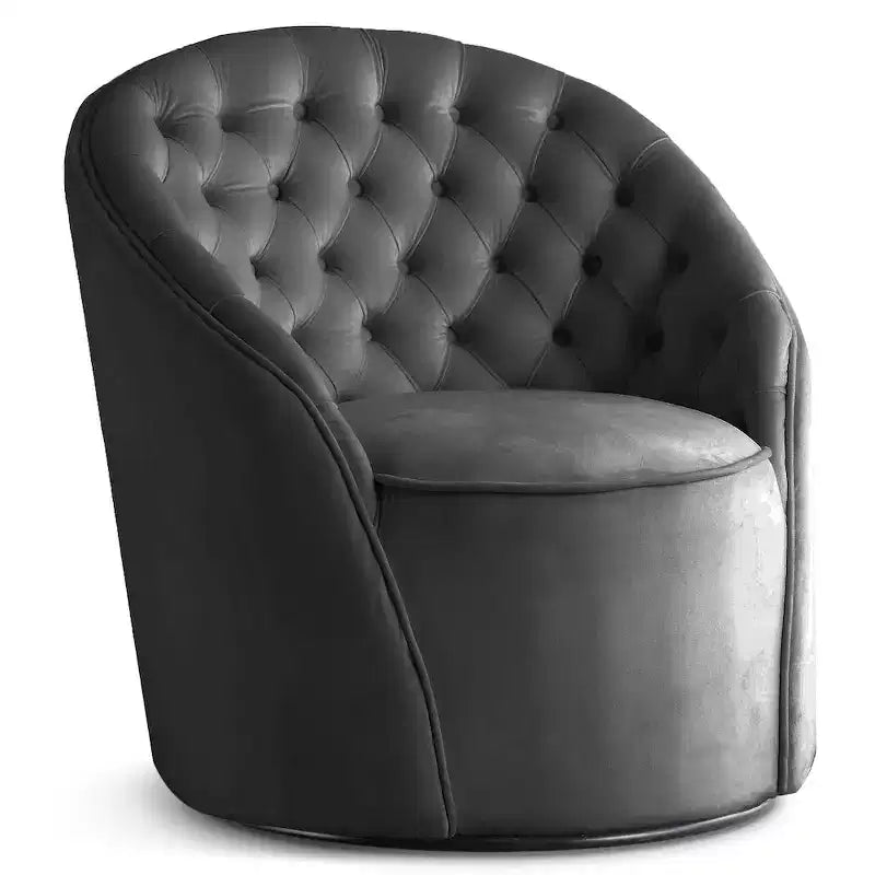 Sedia in velluto Alessio di Meridian Furniture