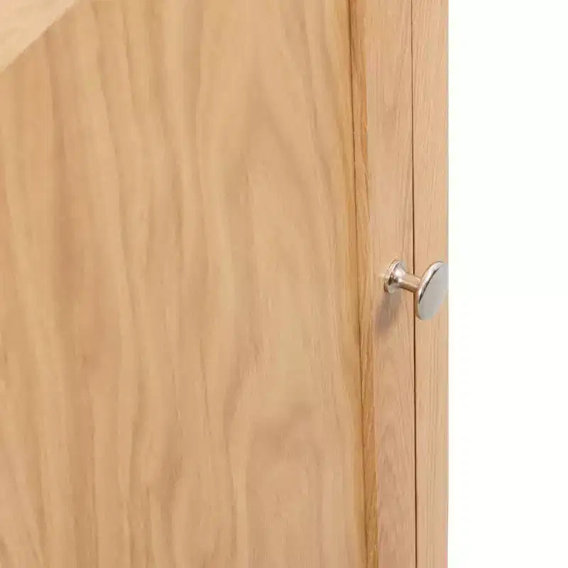 vidaXL Mobile ad Angolo Marrone in Legno Massello di Rovere Mobiletto ad Angolo Compatto